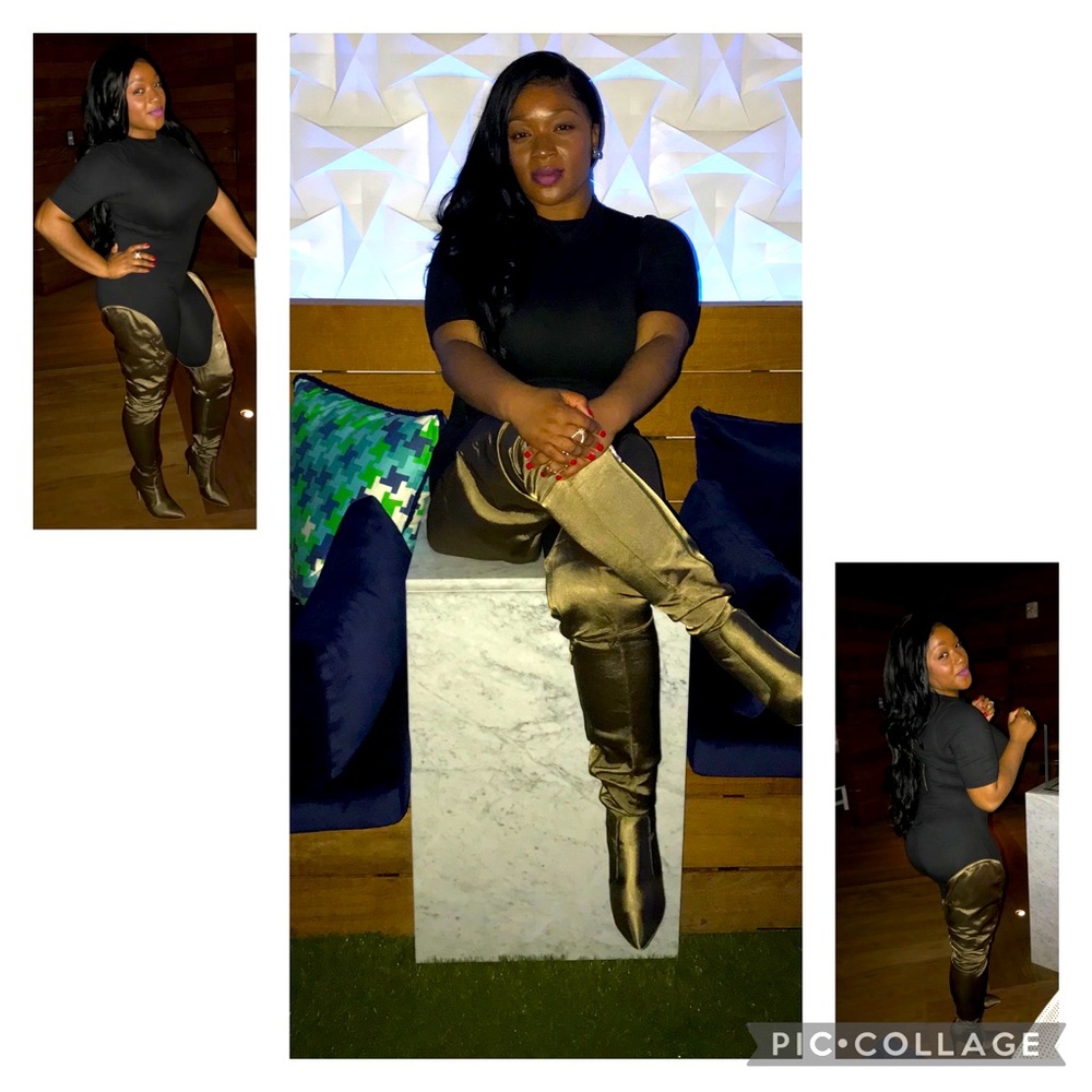 Thigh high Olive Green Boots